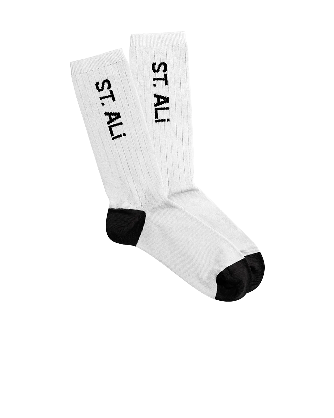ST. ALi Logo Socks | White
