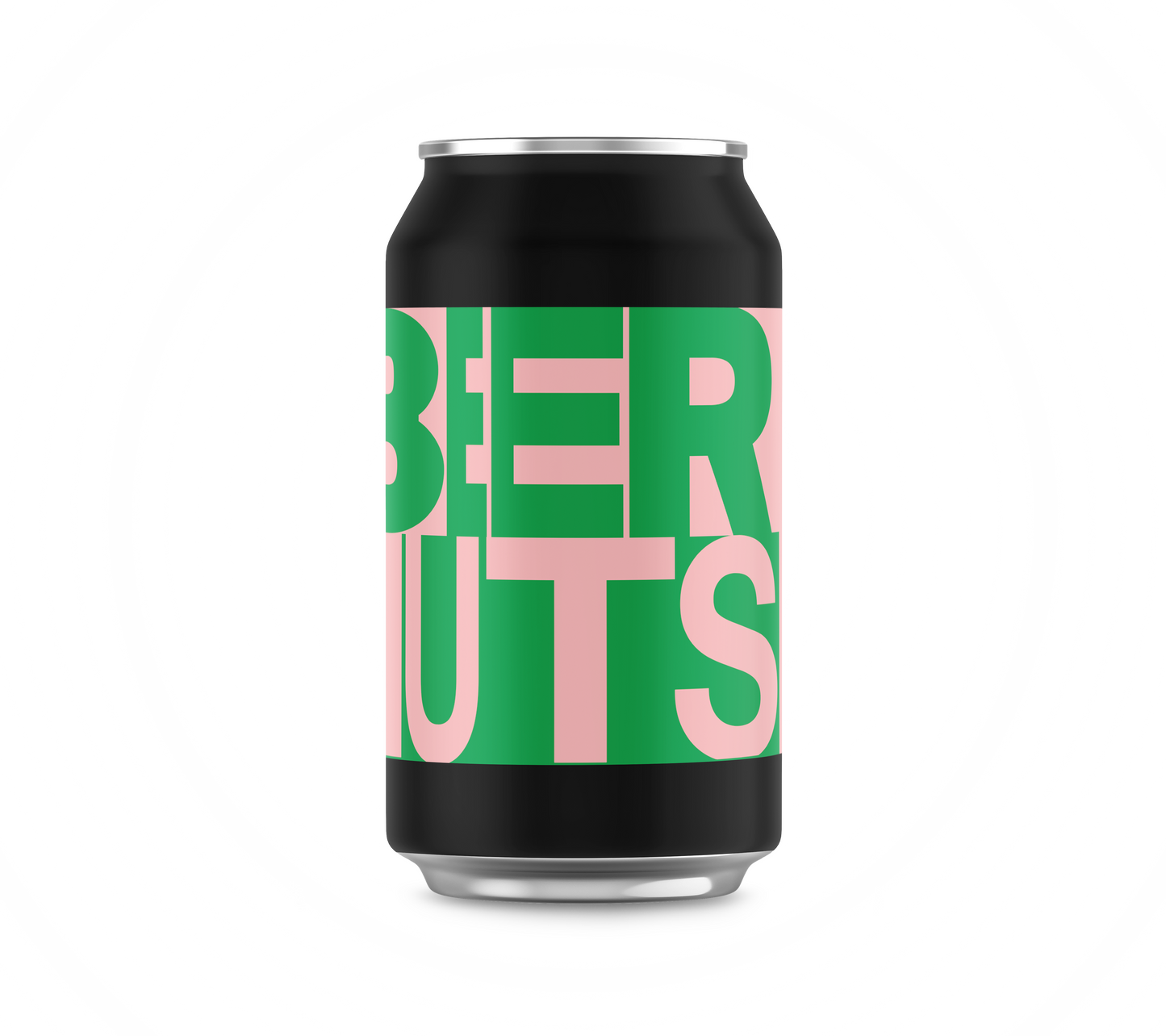 Black and green can of beer nuts 100 grams Korean bbq flavour
