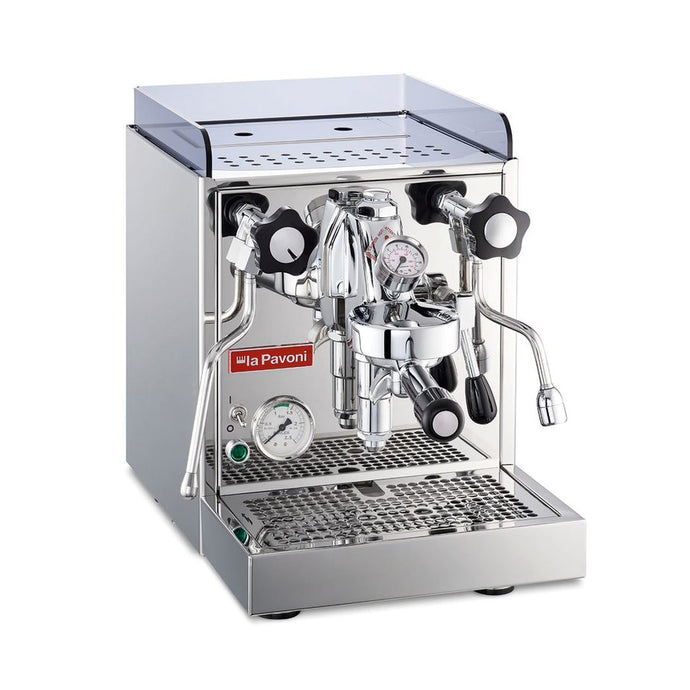 La Pavoni Cellini coffee machine in silver