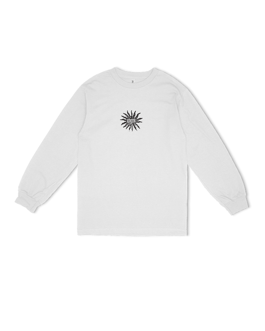 ST. ALi Wide Awake Sun God | White Long Sleeve Tee