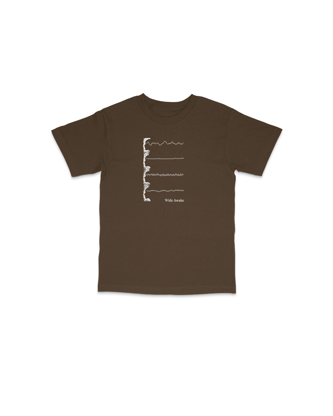 ST. ALi Wide Awake Brain Wave | Brown T-Shirt