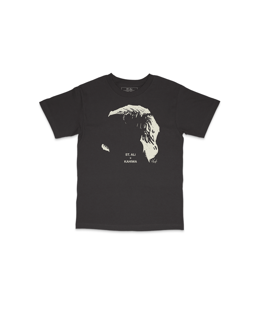 ST. ALi x Kahiwa The Mullet | Black T-Shirt