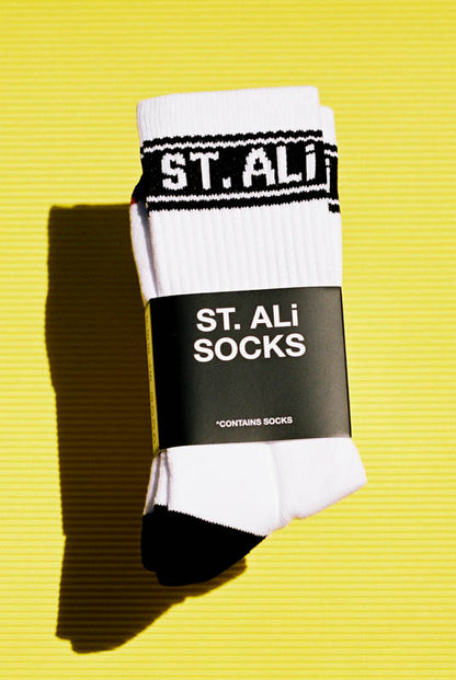 ST. ALi Socks | Black And White