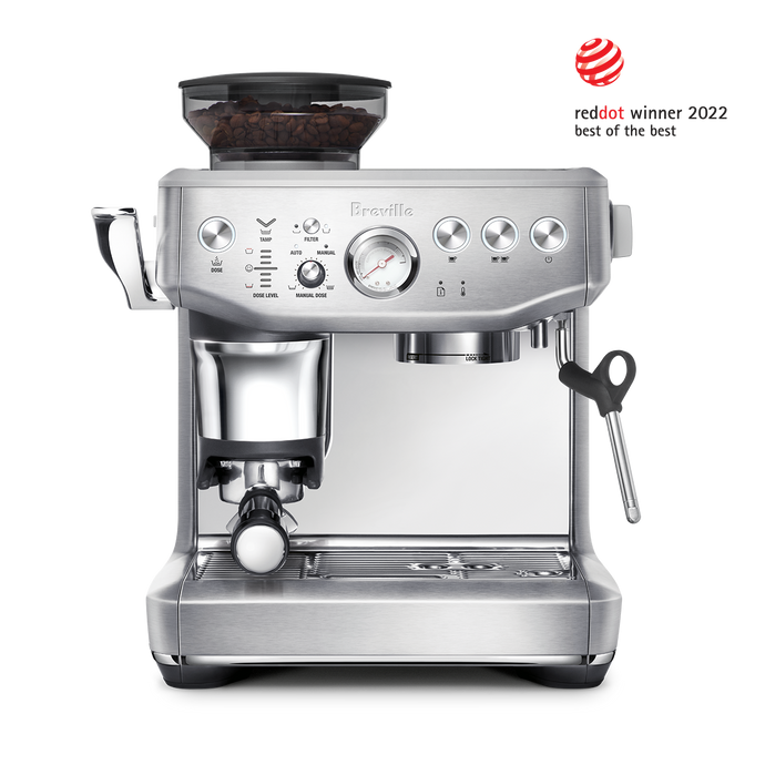 Breville Express coffee machine in silver