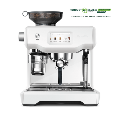 Breville Oracle Touch coffee machine in white