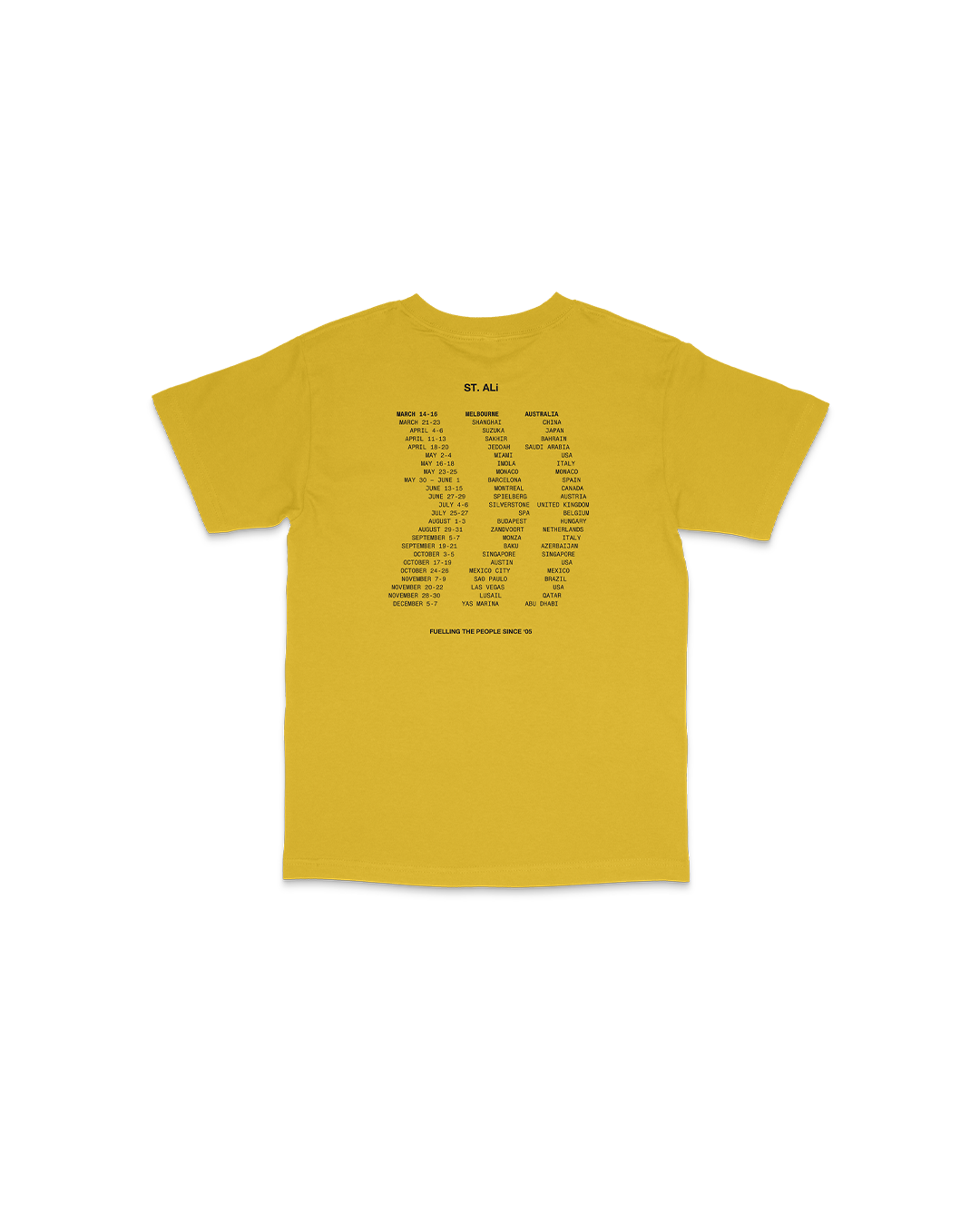 GRAND PRIX UNOFFICIAL | Yellow T-Shirt