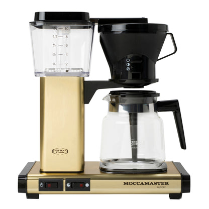 Moccamaster brewer machine in gold