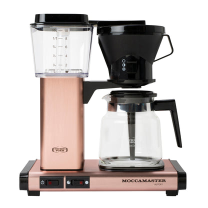 Moccamaster brewer machine in copper