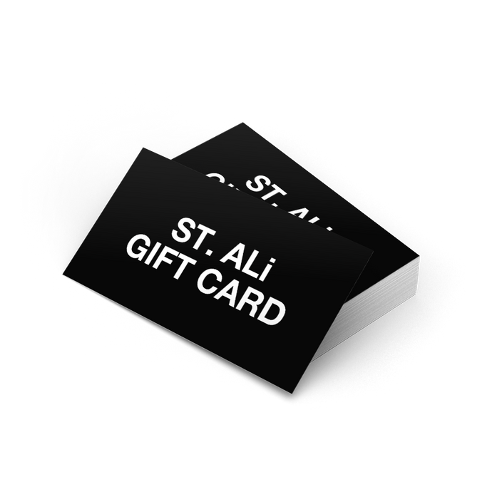 ST. ALi GIFT CARD stack in black