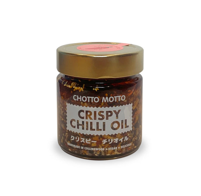 Chotto Motto crispy chilli oil in jar