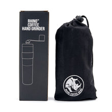Load image into Gallery viewer, Rhino coffee hand grinder box and carry bag
