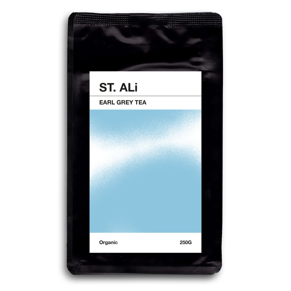 ST. ALi earl grey team blue and black packet 250 grams
