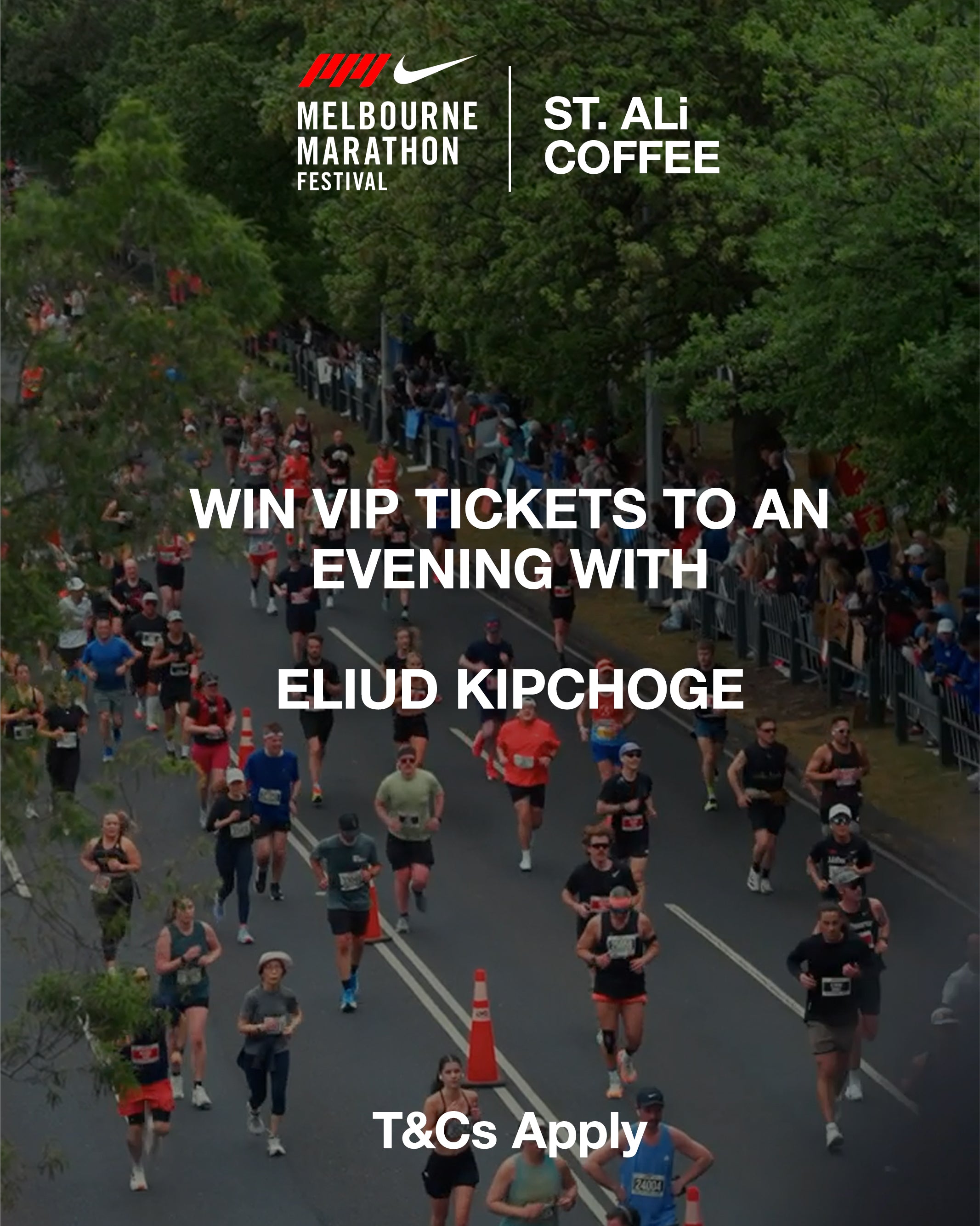 Win VIP tickets to an evening with Eliud Kipchoge